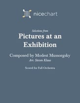 Pictures at an Exhibition Orchestra sheet music cover